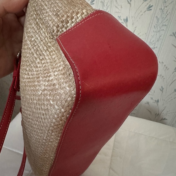 Coach Vintage Cabana Straw and Leather Tote - Picture 8 of 16